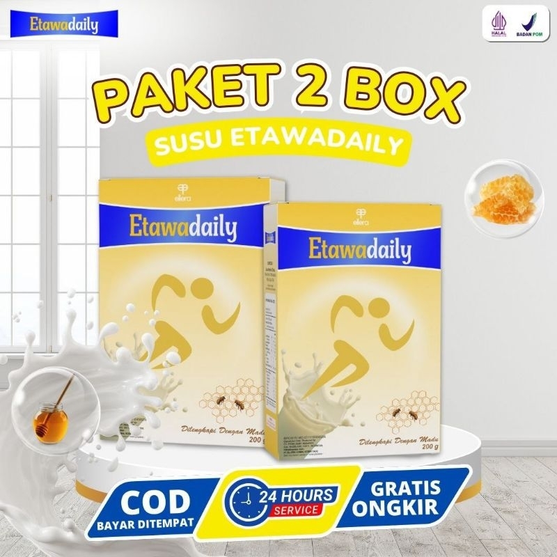 

Etawadaily - susu kambing etawa paket 2 box 200gr