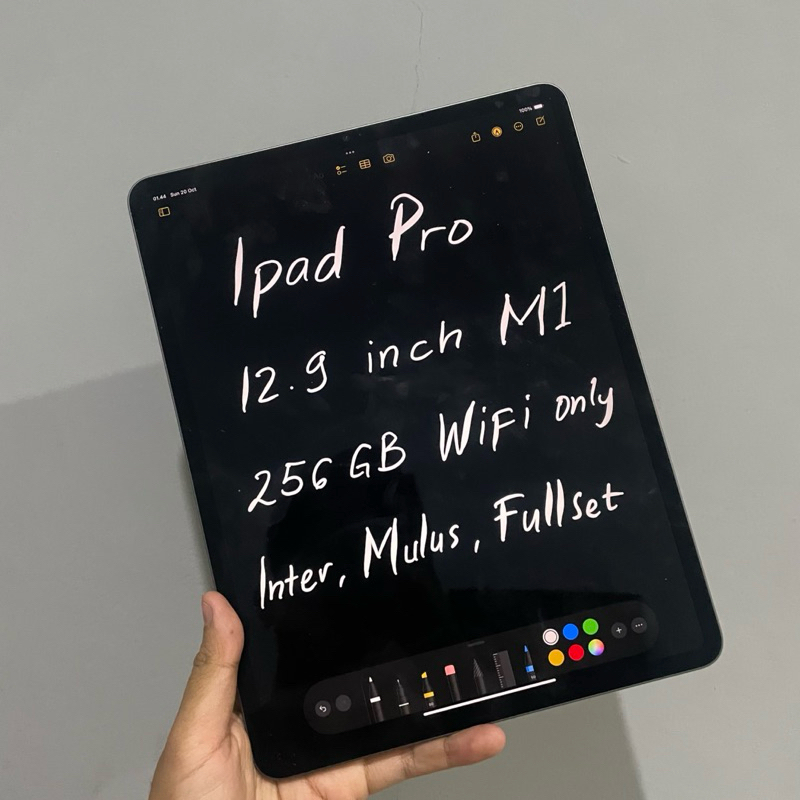 Ipad Pro 2021 M1 12.9inch 256GB Wifi Only FULLSET MURAH