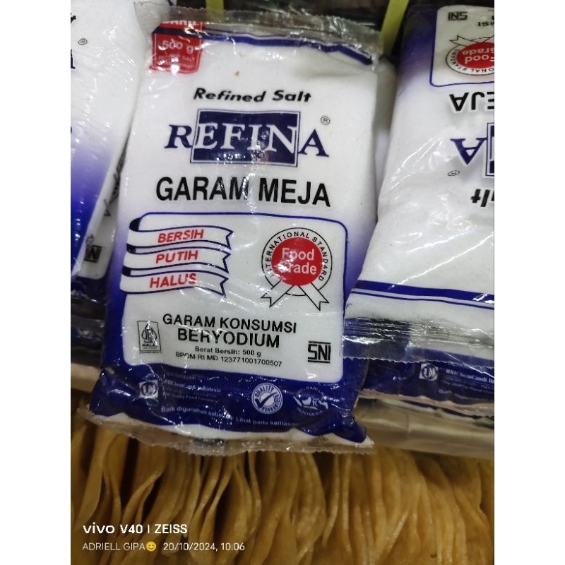 

Gram Halus / garam dapur / garam meja refina 500gr