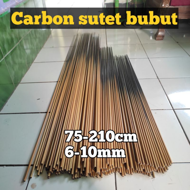 blank carbon sutet bubut runcing 6-10mm 75-210cm