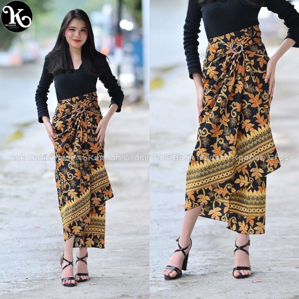 Keenan Grosir Rok wanita batik kain lilit tali panjang Bahan halus lembut dan nyaman di pakai modis