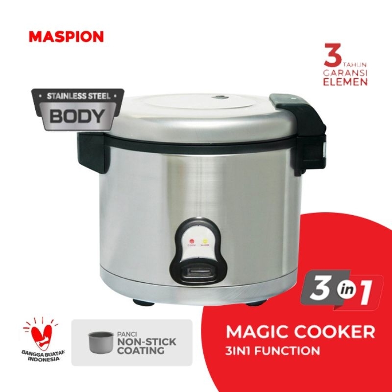 Maspion Rice Cooker Magic Com Jumbo 5 Liter