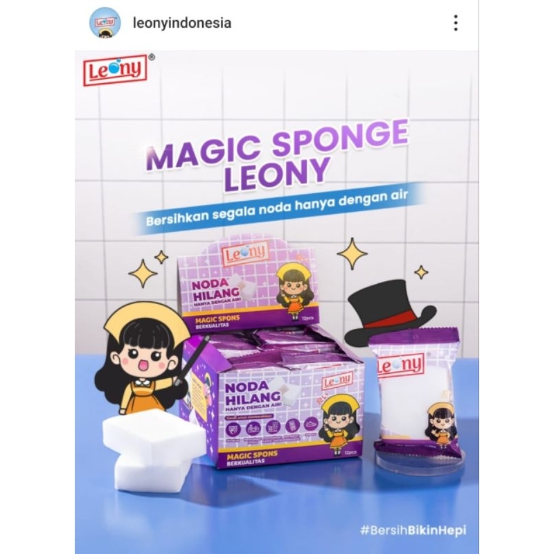 Leony Spon Magic Serbaguna | Magic Sponge | Spon dinding sofa sepatu