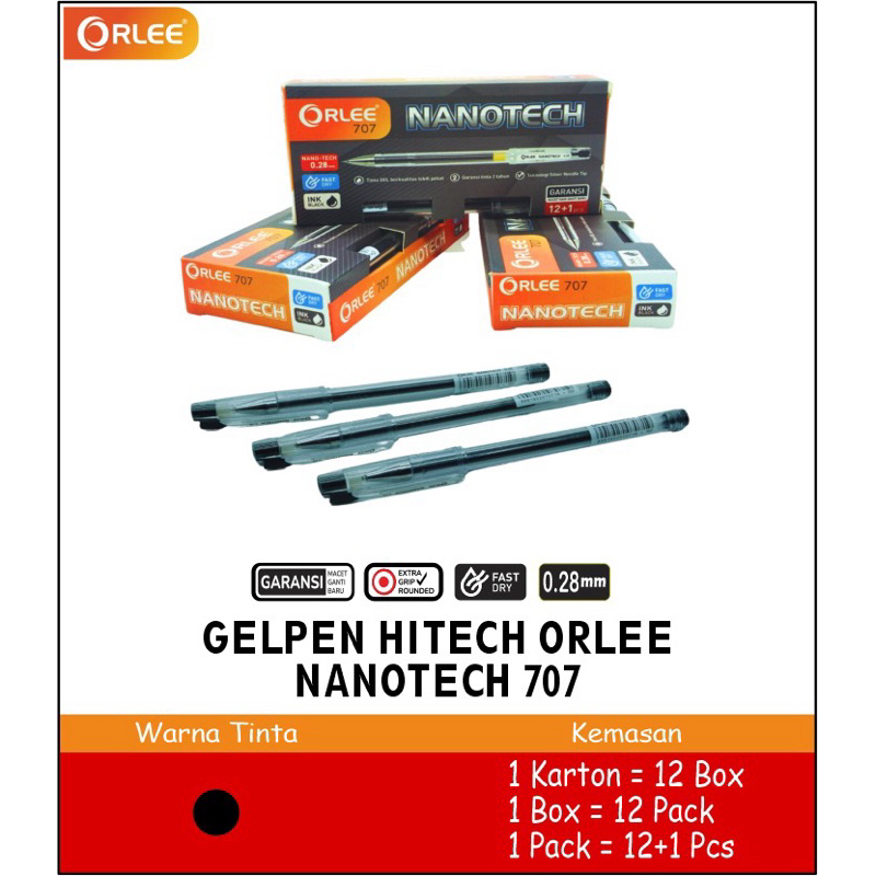 

PULPEN ORLEE GELPEN HITECH NANOTECH isi 12 pcs