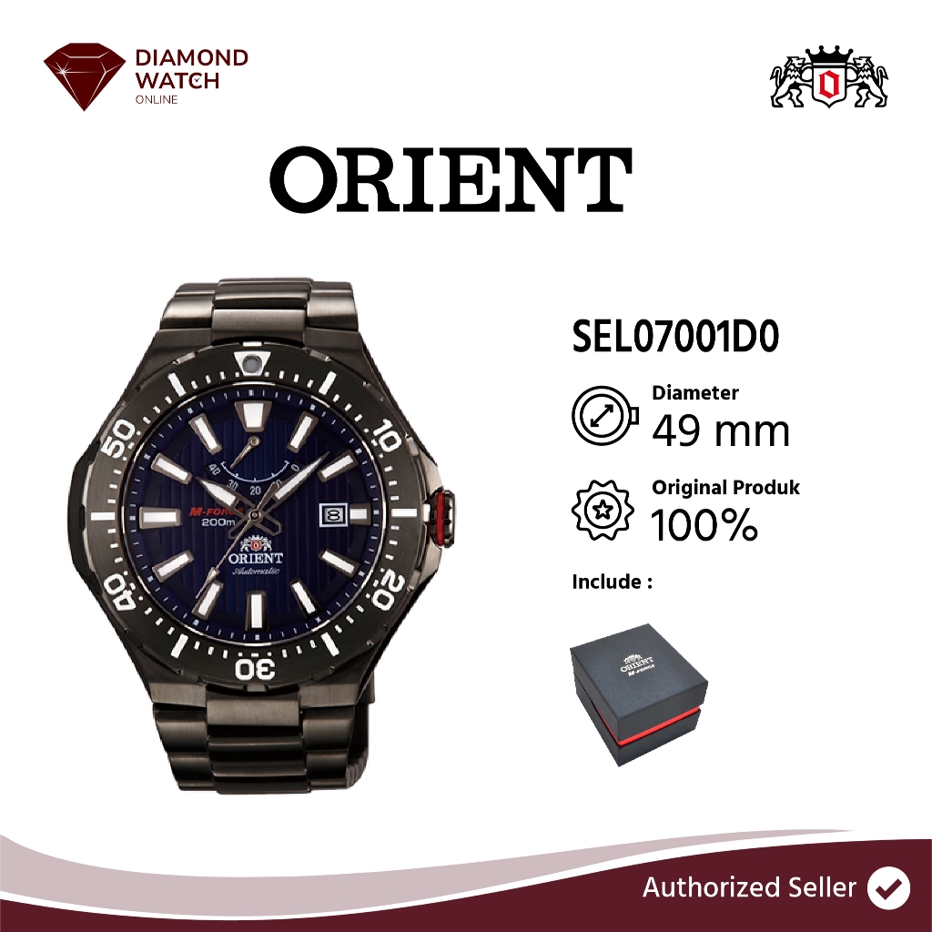 Orient M-FORCE AUTOMATIC SERIE DELTA PVD 49 mm Automatic Stainless Steel Strap SEL07001D0