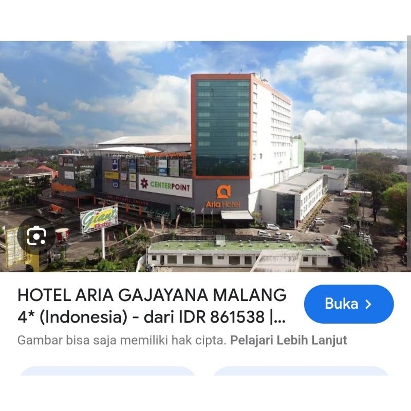 voucher hotel aria gajayana MALANG