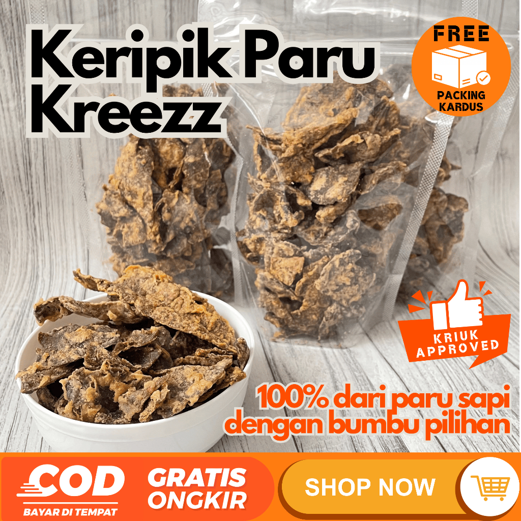 

Keripik Paru Sapi Kreezz Original