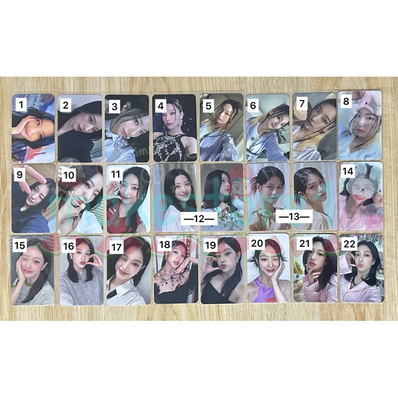 pc fromis_9 saerom hayoung jiwon jisun seoyeon chaeyoung nagyung jiheon photocard album pob benefit 