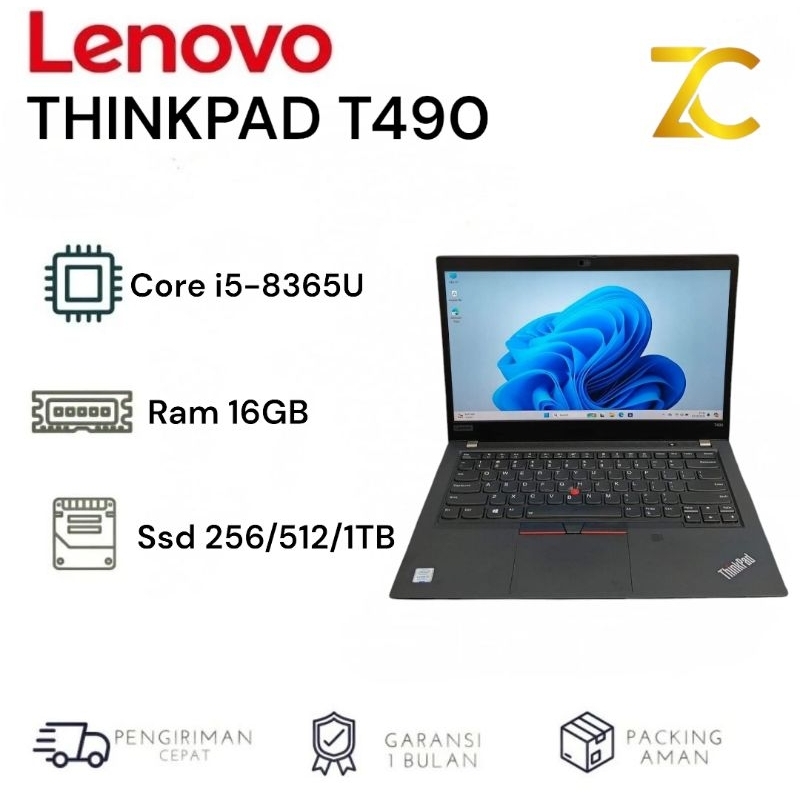 Lenovo Thinkpad T490 Core i5/i7 Gen8 Ram 16GB Ssd 1TB