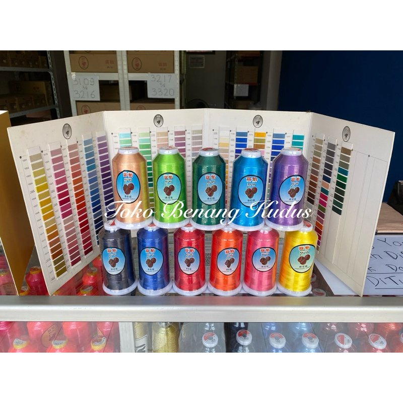Benang Bordir RAYON FUYI 5000Yard/150gram(Agen Resmi FUYI Kudus)
