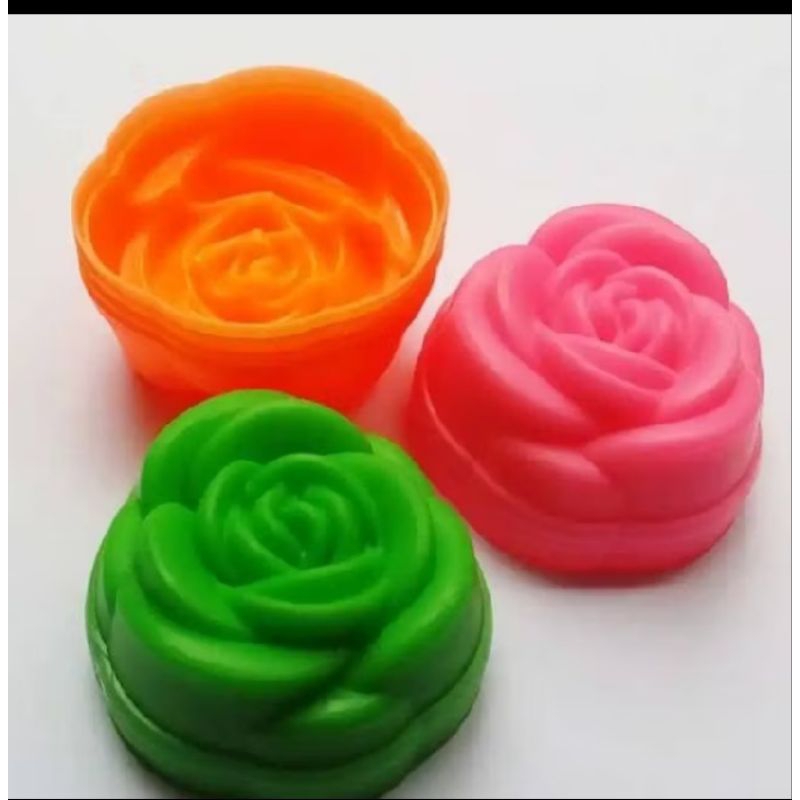 12 pcs cetakan puding mawar kecil