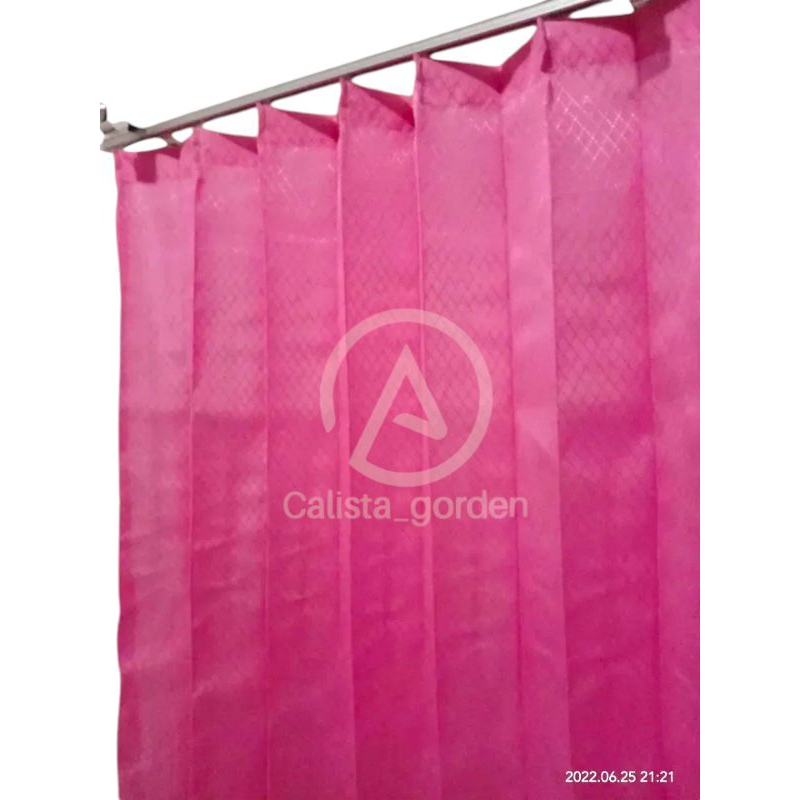 gorden biasa / gorden jendela biasa / gorden pintu/gorden ukuran pintu/ gorden / ukuran 100.cm Tingg
