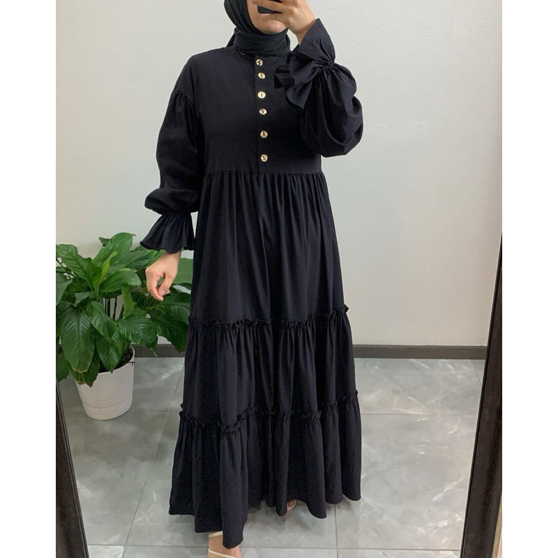 ByAnggioo- MIDI DRESS UMPAK / Gamis remaja dewasa busui friendly katun toyobo