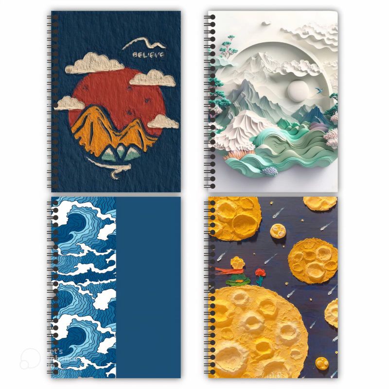 

[ spiral samping ] - Sketchbook A6 - Buku Gambar Isi 50 Lembar 100 Halaman - Buku Sketsa Aesthetic