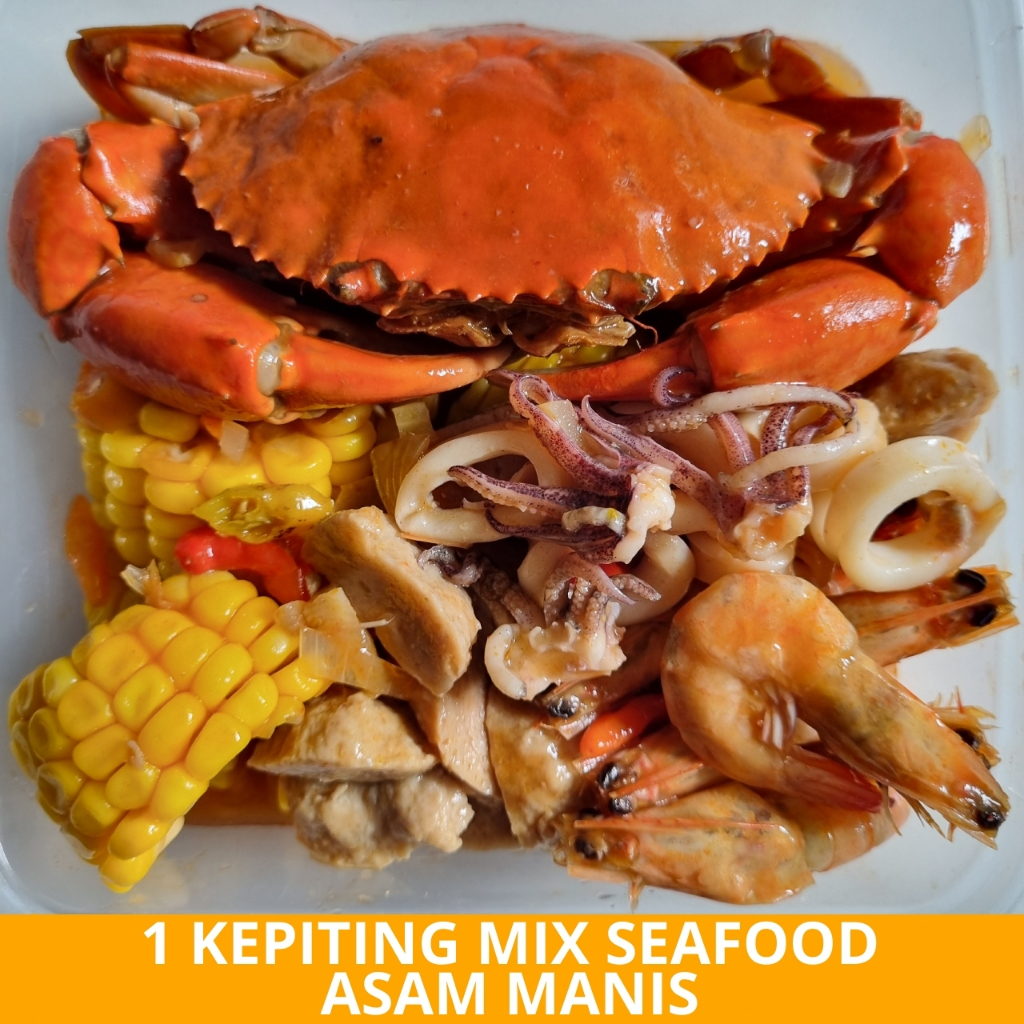 

1 Kepiting Mix Seafood Asam Manis Special - Arviansyah Seafood Surabaya