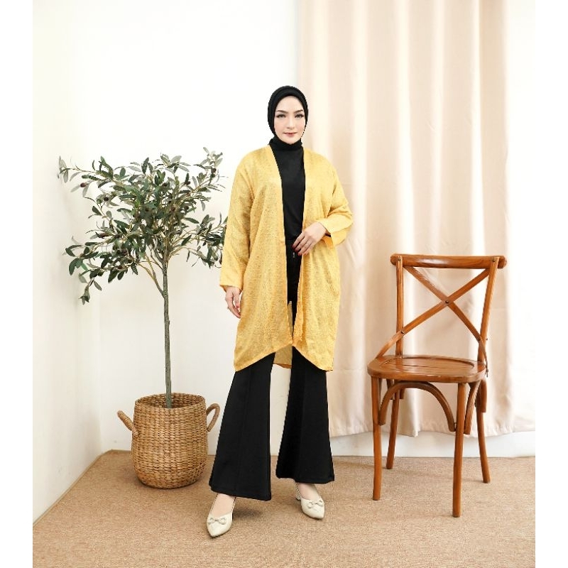 BAHTERA Batik - Batik Outer Viscose Modern Wanita Anya Polos