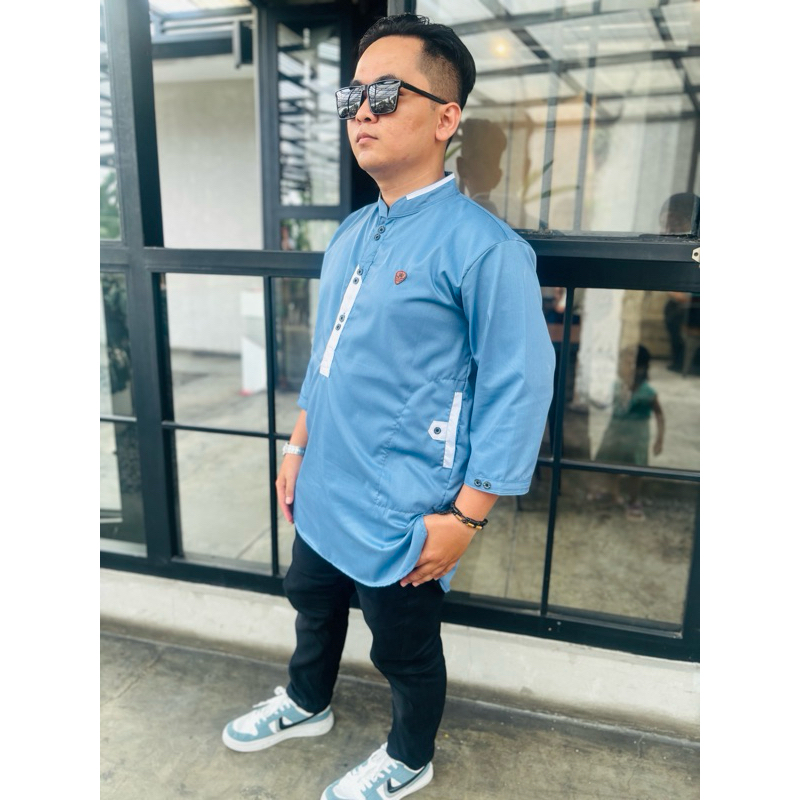 BEST SELLER Baju Koko Kurta Paskistan MuslimLengan3/4Toyobo Premium,Koko Pria Dewasaby FauzanFashion