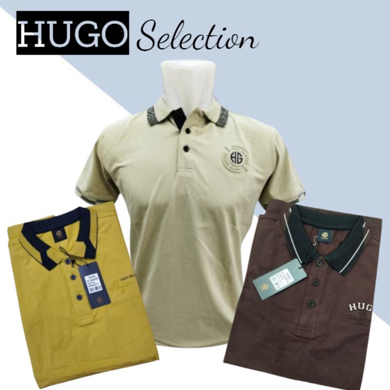 Kaos Kerah Polo Pria Hugo Selection ORIGINAL Spandex