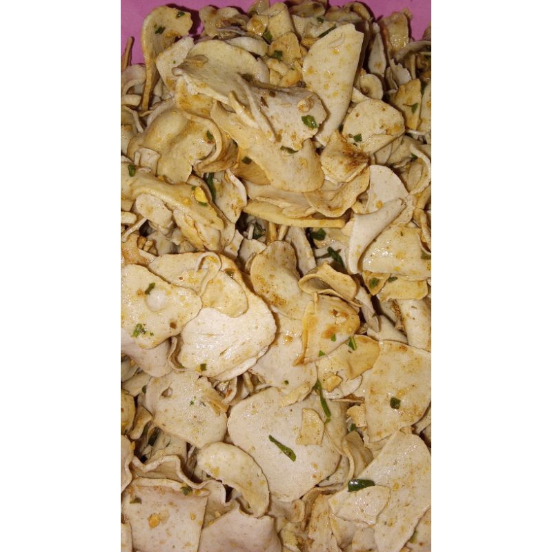 

Basreng koin asin manis gurih extra daun jeruk 35gram