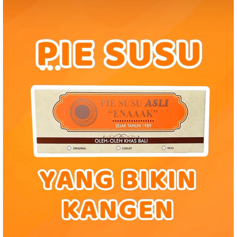 

PIE SUSU ASLI ENAK KHAS BALI