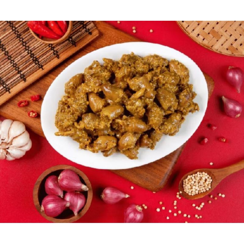 

Jantung ayam ungkep bumbu kuning 250gr..