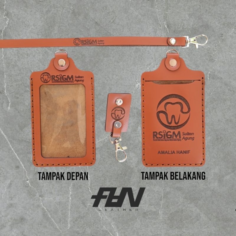 

ID CARD HOLDER KULIT NAMETAG KULIT ASLI 2LAPIS LANYARD KULIT CASE ID CARD KULIT CUSTOM GANTUNGAN ID CARD KULIT