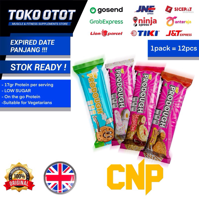 

CNP Prodough Bar 12 x 60gr High Protein Bar Healthy Snack CNP Professional UK