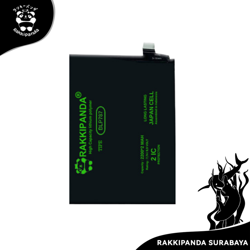 Baterai Rakkipanda BLP787 Reno 4 Pro