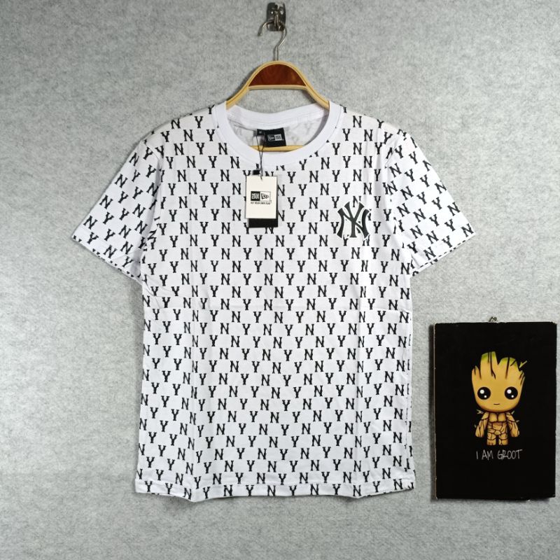 KAOS NEW ERA FULLPRINT LOGO SABLON PRIA WANITA FULLTAG