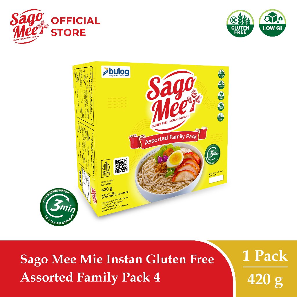 

Sago Mee Mie Instan Gluten Free Assorted Family Pack 4