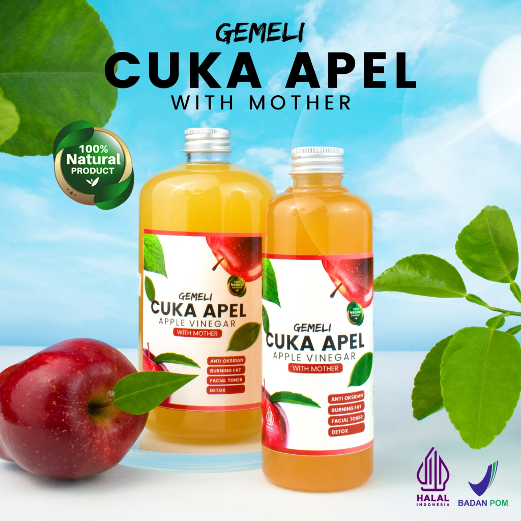

Cuka Apel Original 750ml With Mother Tanpa Campuran