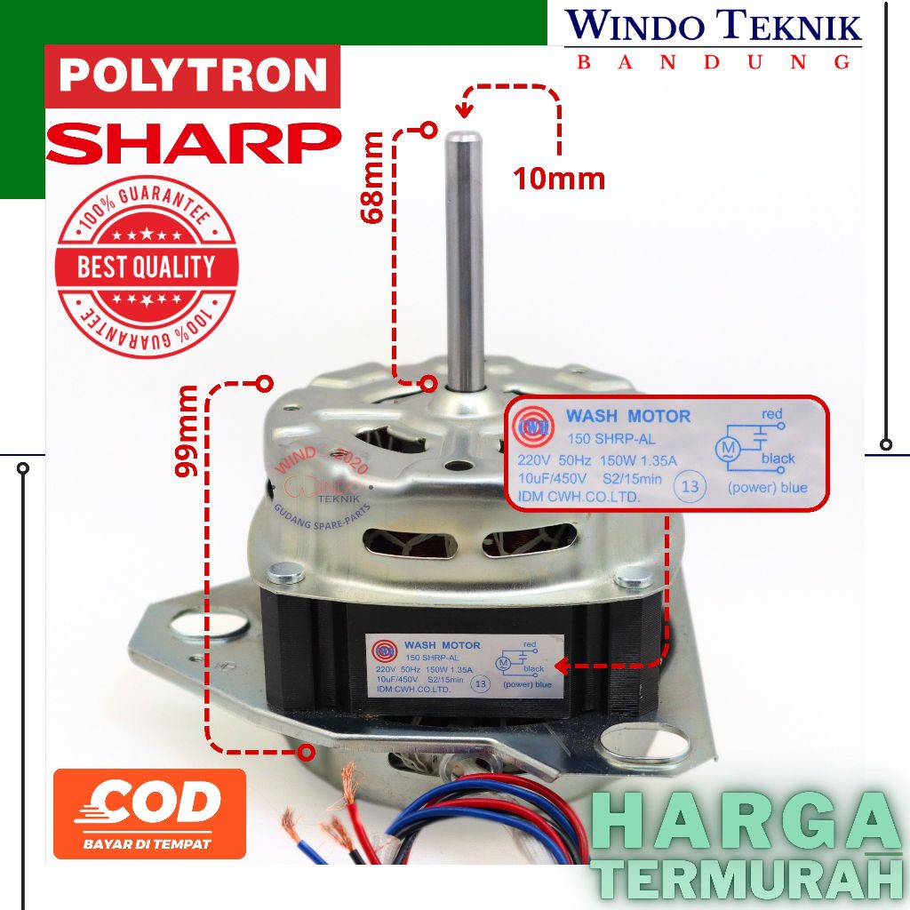 DINAMO MESIN CUCI SHARP | MESIN PENCUCI MESIN CUCI POLYTRON | DINAMO WASH PENGGILAS MESIN CUCI SHARP