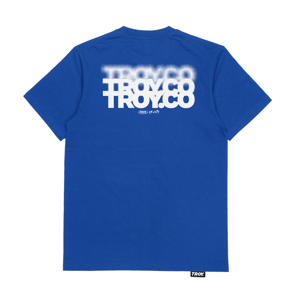 Troy Company Tshirt Royal Blue Blur TXT - Kaos Lengan Pendek Kaos Biru Benhur MTD 2765