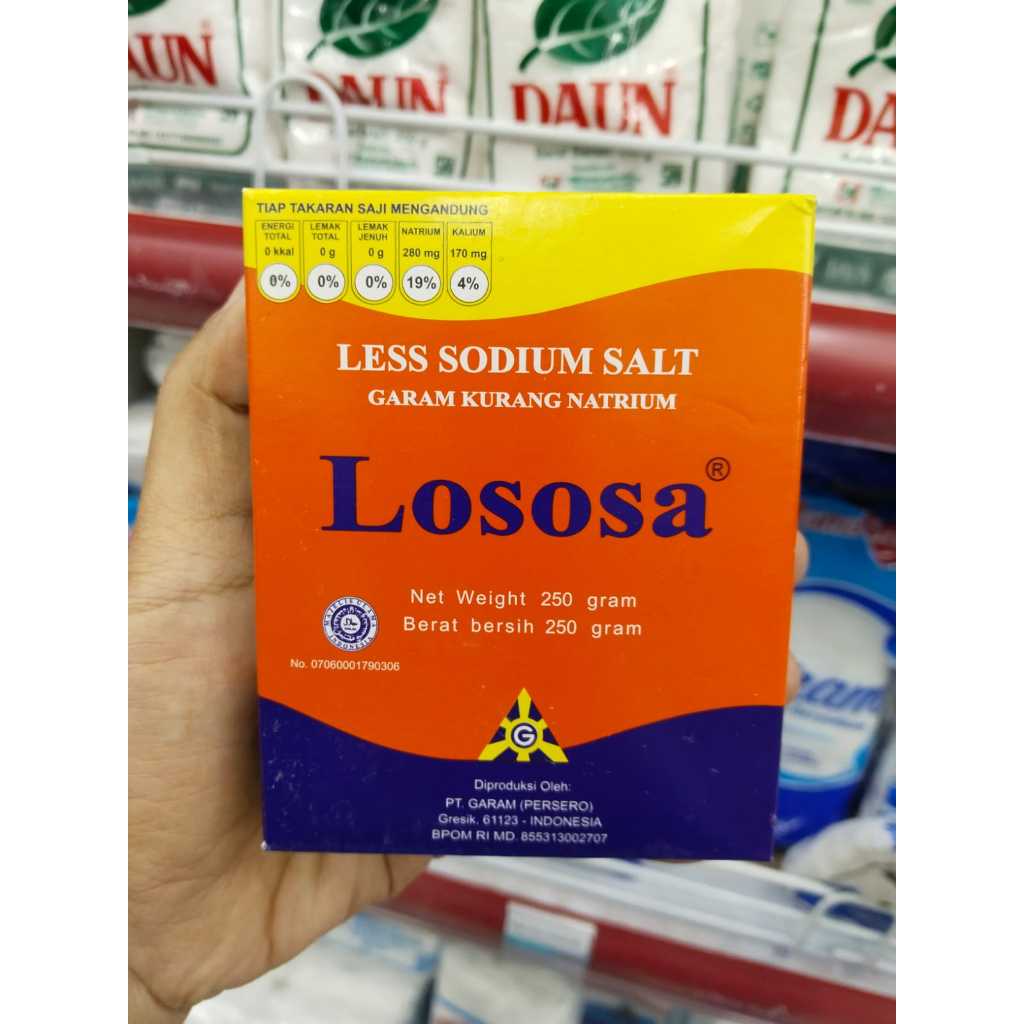 

Lososa Garam Sehat Rendah Natrium Sodium / Garam Kurang Natrium / Less Sodium Salt / Garam Diet