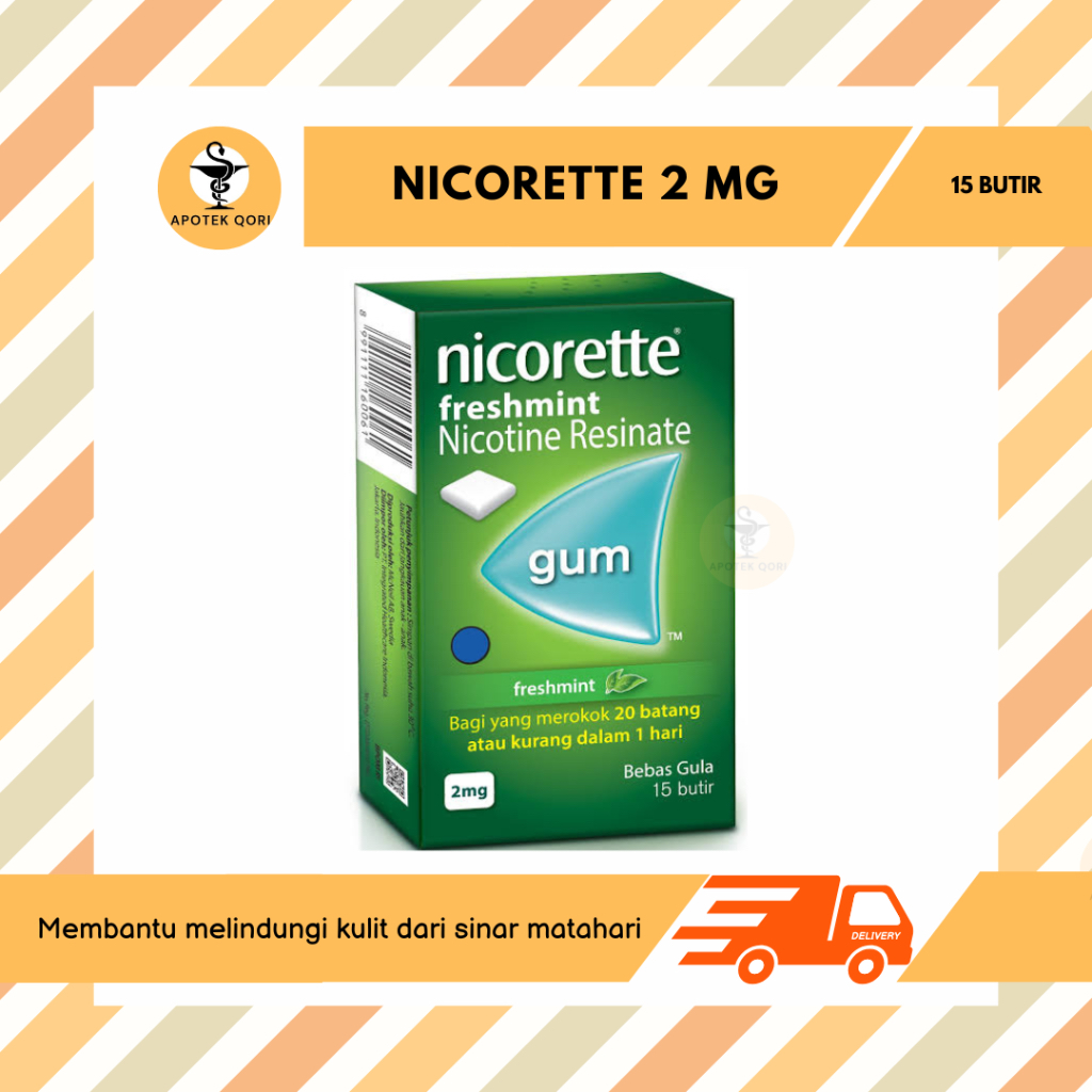 

NICORETTE 2 MG/PERMEN KARET PENGGANTI ROKOK