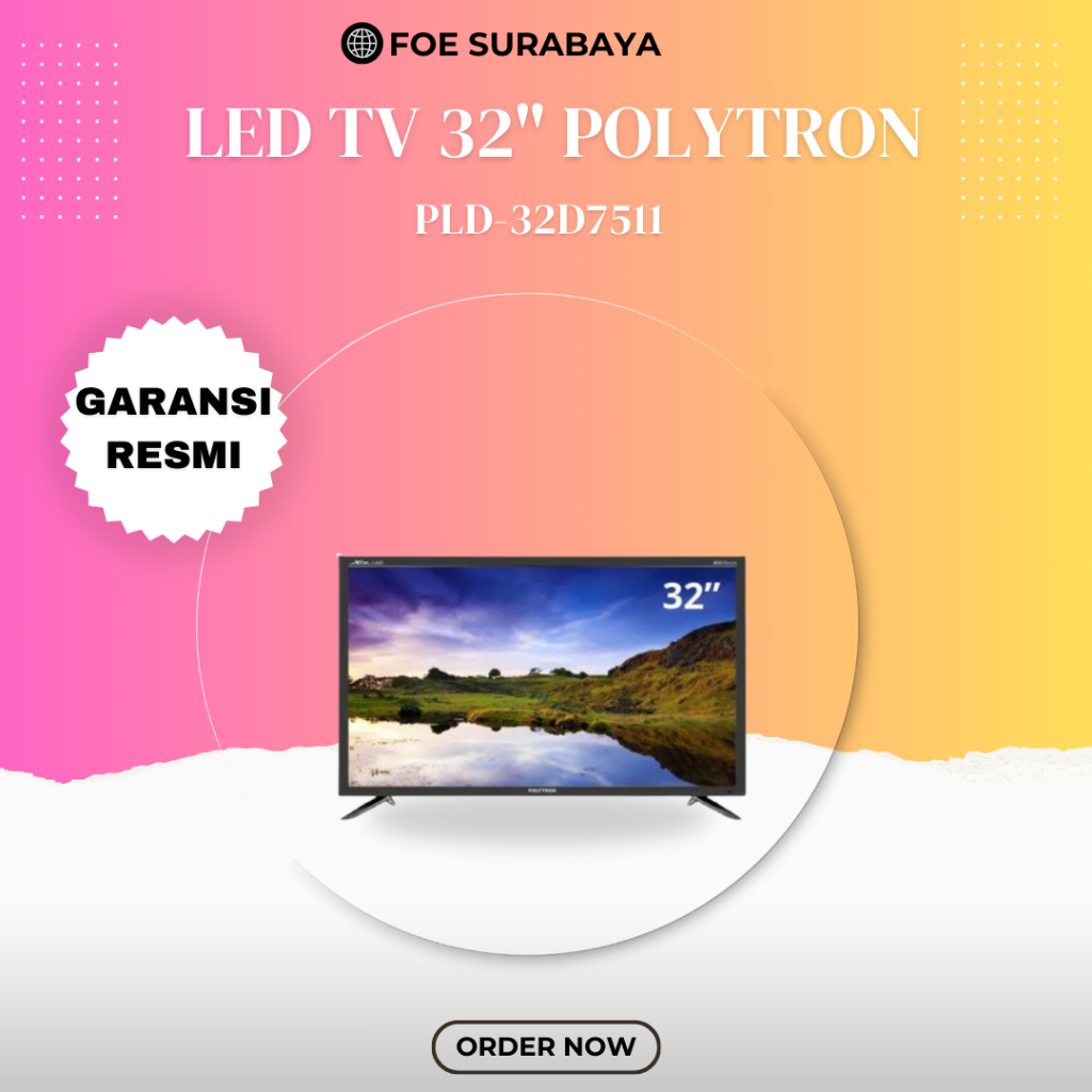 [ GARANSI RESMI ] POLYTRON LED TV 32 INCH - PLD32D7511