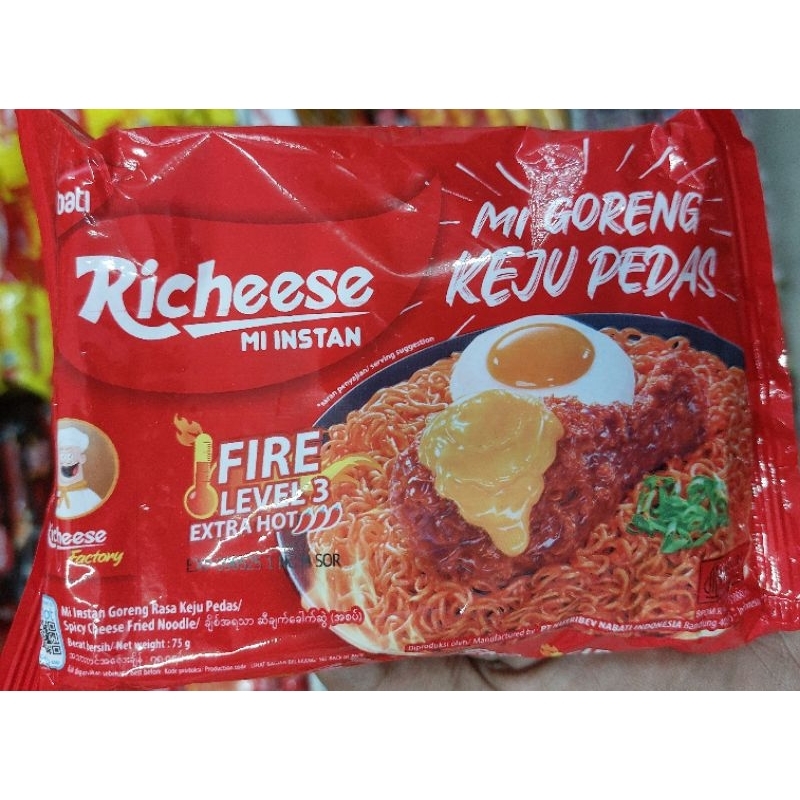 

KZ - mi richeese mi goreng keju pedas level 3 75g