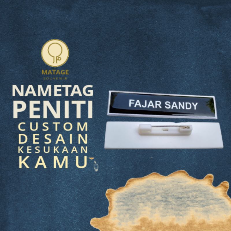 

NAME TAG PENITI,MAGNET,PAKU CUSTOM DESAIN KESUKAAN KAMU
