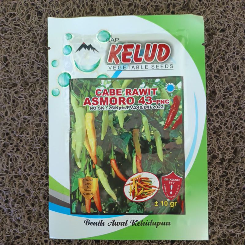 

Benih cabe rawit asmoro 43 Cap Kelud 10gram