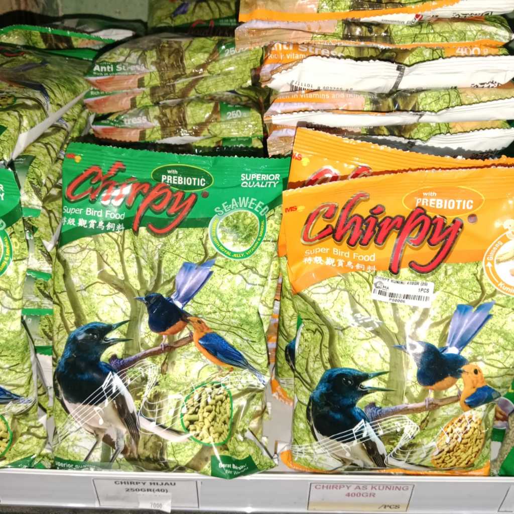 chirpy voer pur pakan burung chirpy kuning hijau