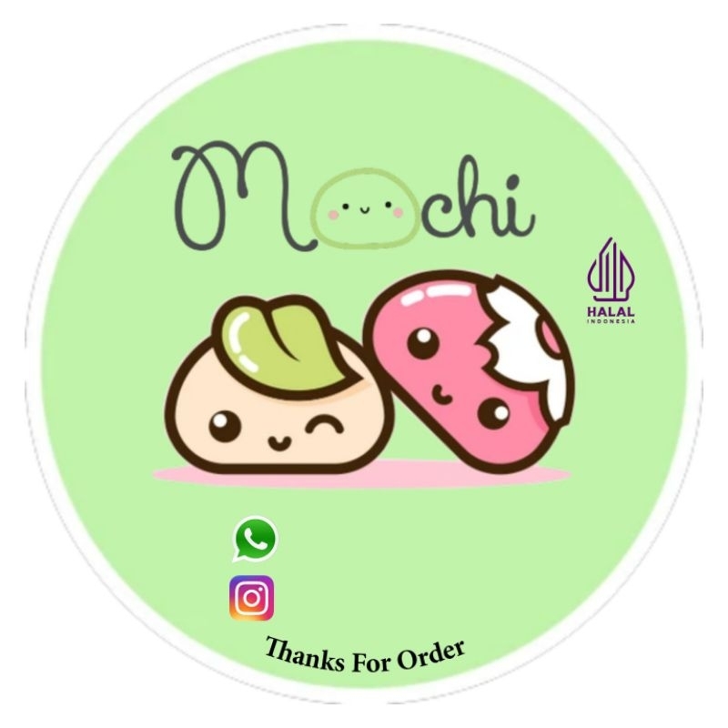 

(MINIMAL ORDER 100 PCS) STICKER MOCHI/STICKER MAKANAN/STICKER SNACK/STICKER CEMILAN/STICKER KUE