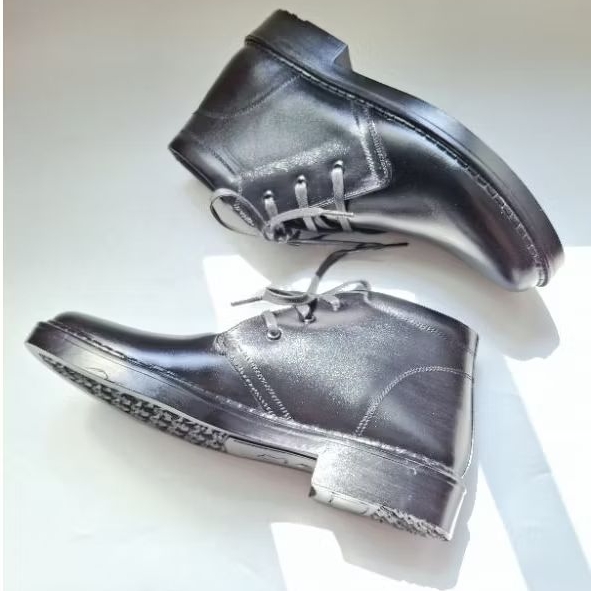 SEPATU PDH PRIA KULIT ASLI TALI LUBANG 3