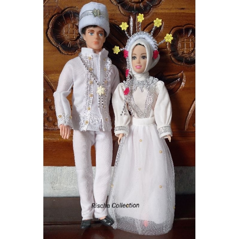 BAJU BONEKA BerBIE PENGANTIN MUSLIM JAWA MODERN