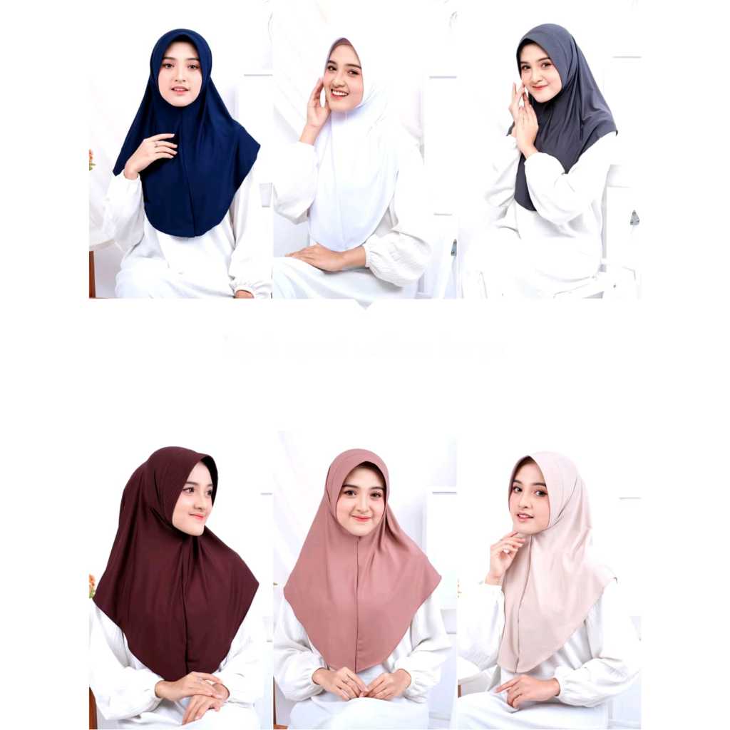 Hijab Bergo Instant Hijab Bergo Instant Shafia Bergo Fit to L