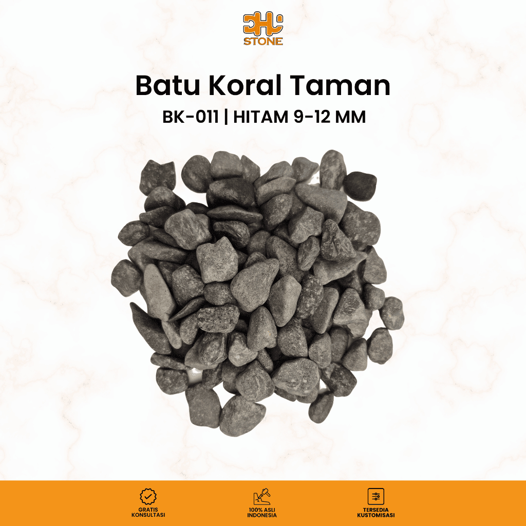 Batu Koral Taman | Batu Alam Taman | Batu Hias Taman BK-011 1kg