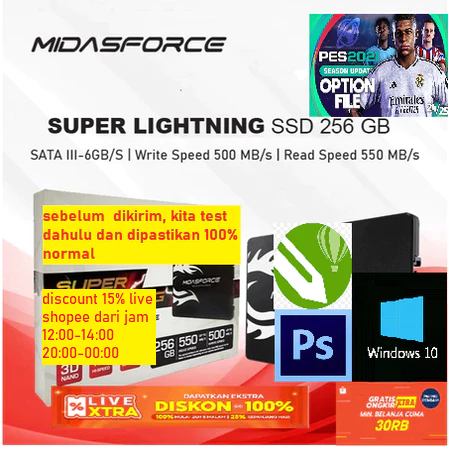 Midasforce SSD Superlightning 256GB