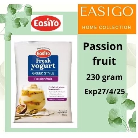 

EASIYO YOGURT BASE PASSION FRUIT, LIME, PINEAPPLE, BANANA, CARAMEL, VANILLA, HONEY