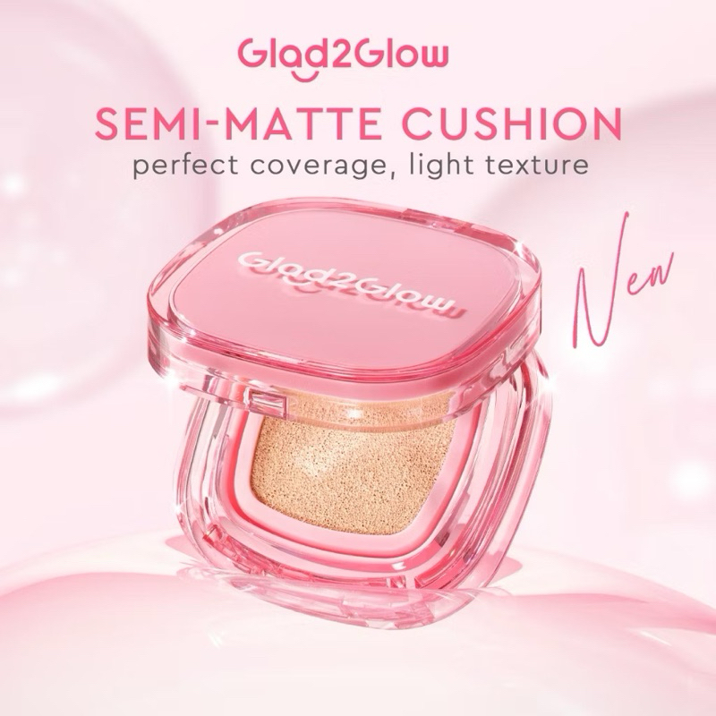 Glad2Glow Perfect Cover Cushion Foundation Waterproof Make Up Setting Concealer BB Cream Tahan Lama 