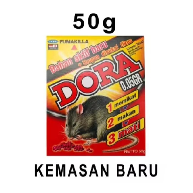 Fumakilla Dora Racun Tikus Mati Kering 50gr