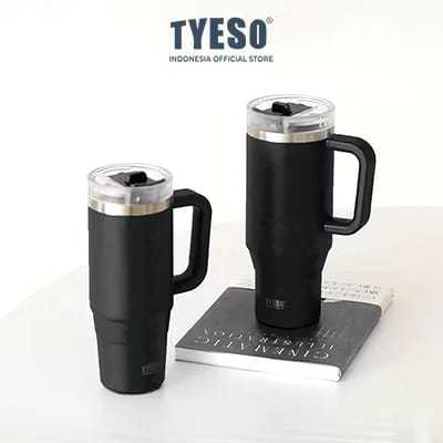 Tumbler Tyeso Stainless Dengan Gagang 900 ML / Tumbler Tyeso Gagang Premium / Tumbler Stainless Stee